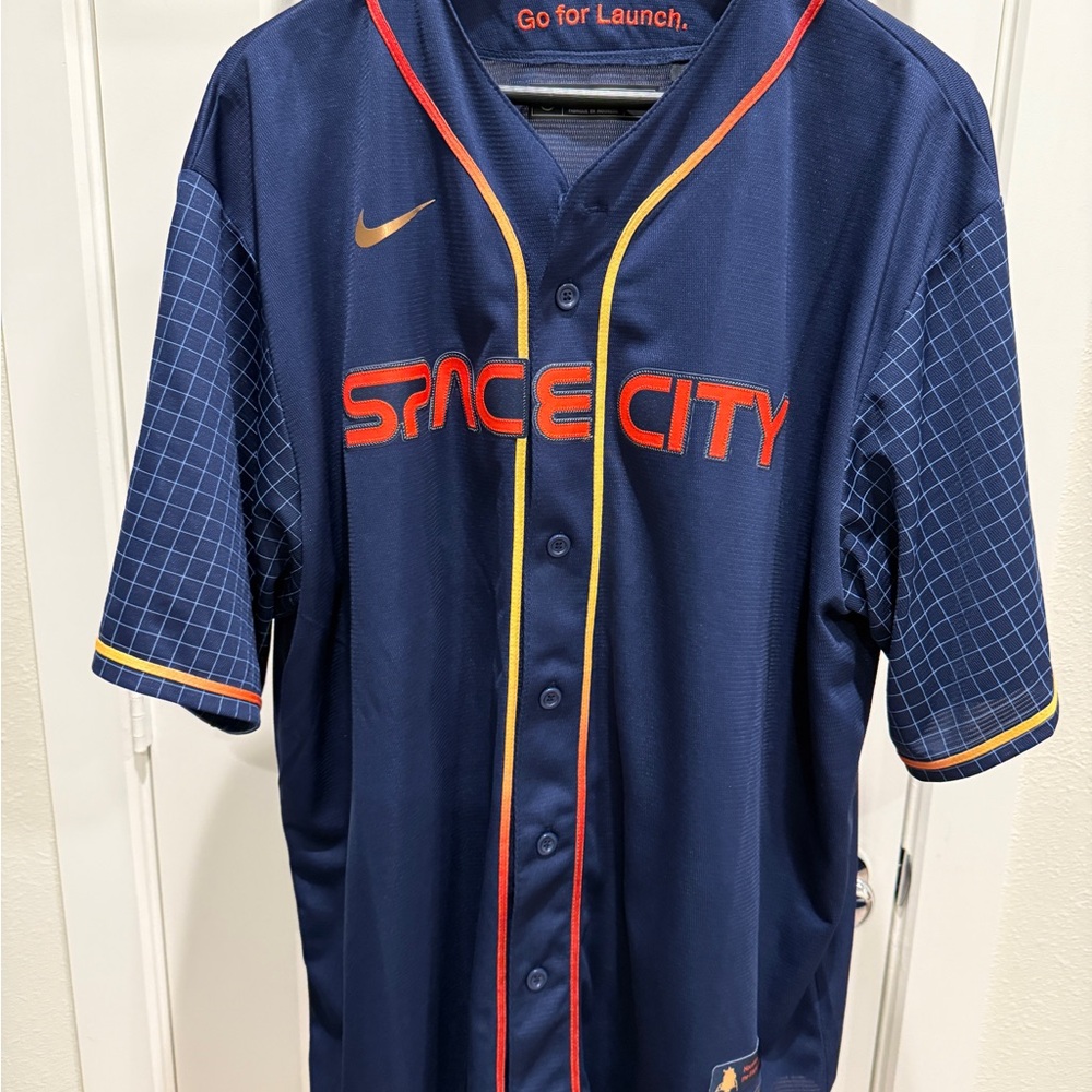 Astros City Connect Space City Nike Navy Baseball Jersey